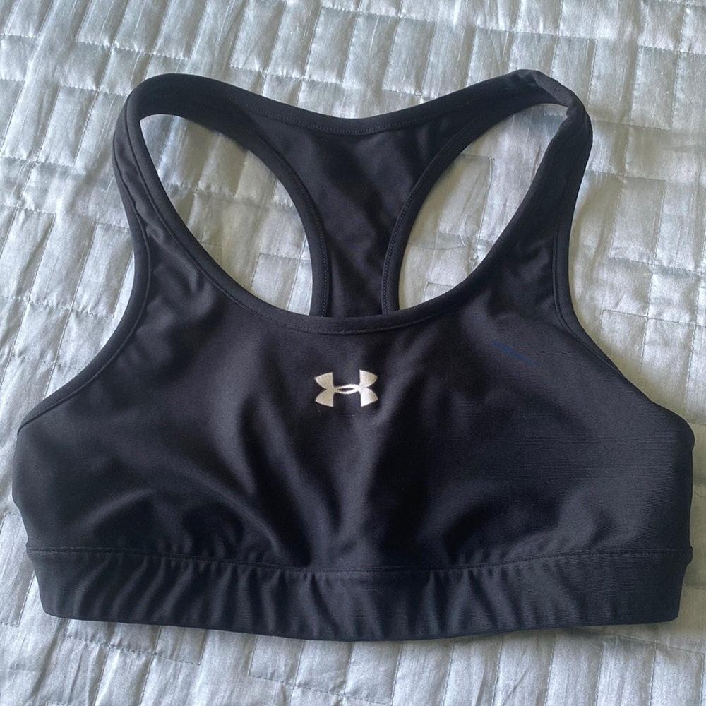 Under armour black sports bra